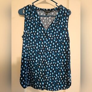 Blue and Black Patterned Dress
